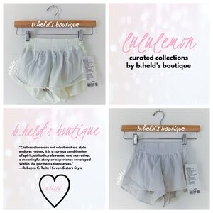 🤍🧪🤍 lululemon Elixir & Cream Hotty Hot LR Short 2.5" Bundle Size 0 New NWT